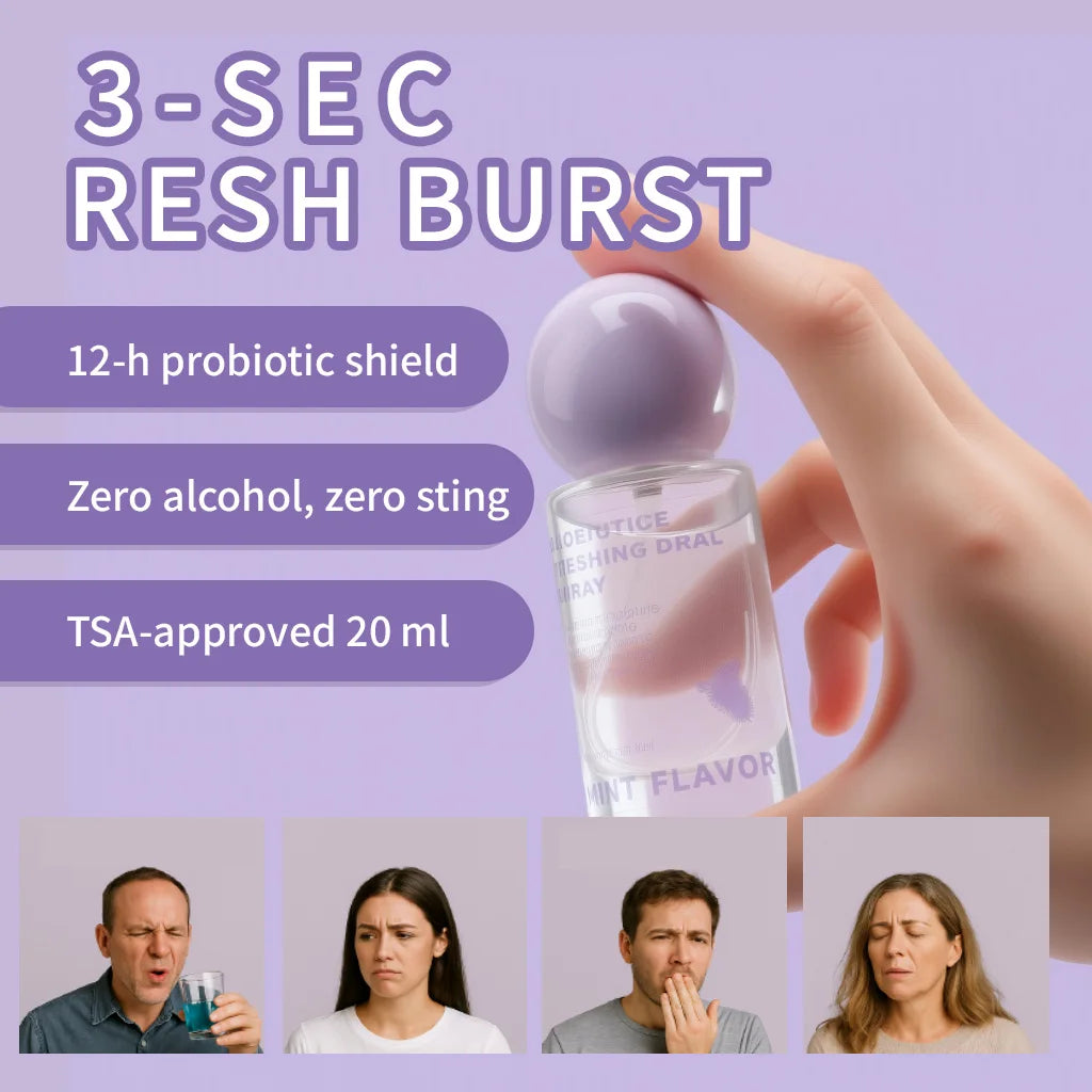 Long Lasting Fresh Mint Oral Spray Portable Mouth Breath Freshener for Adults Freshness Oral Care Products 20ML