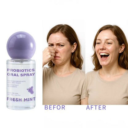 Long Lasting Fresh Mint Oral Spray Portable Mouth Breath Freshener for Adults Freshness Oral Care Products 20ML