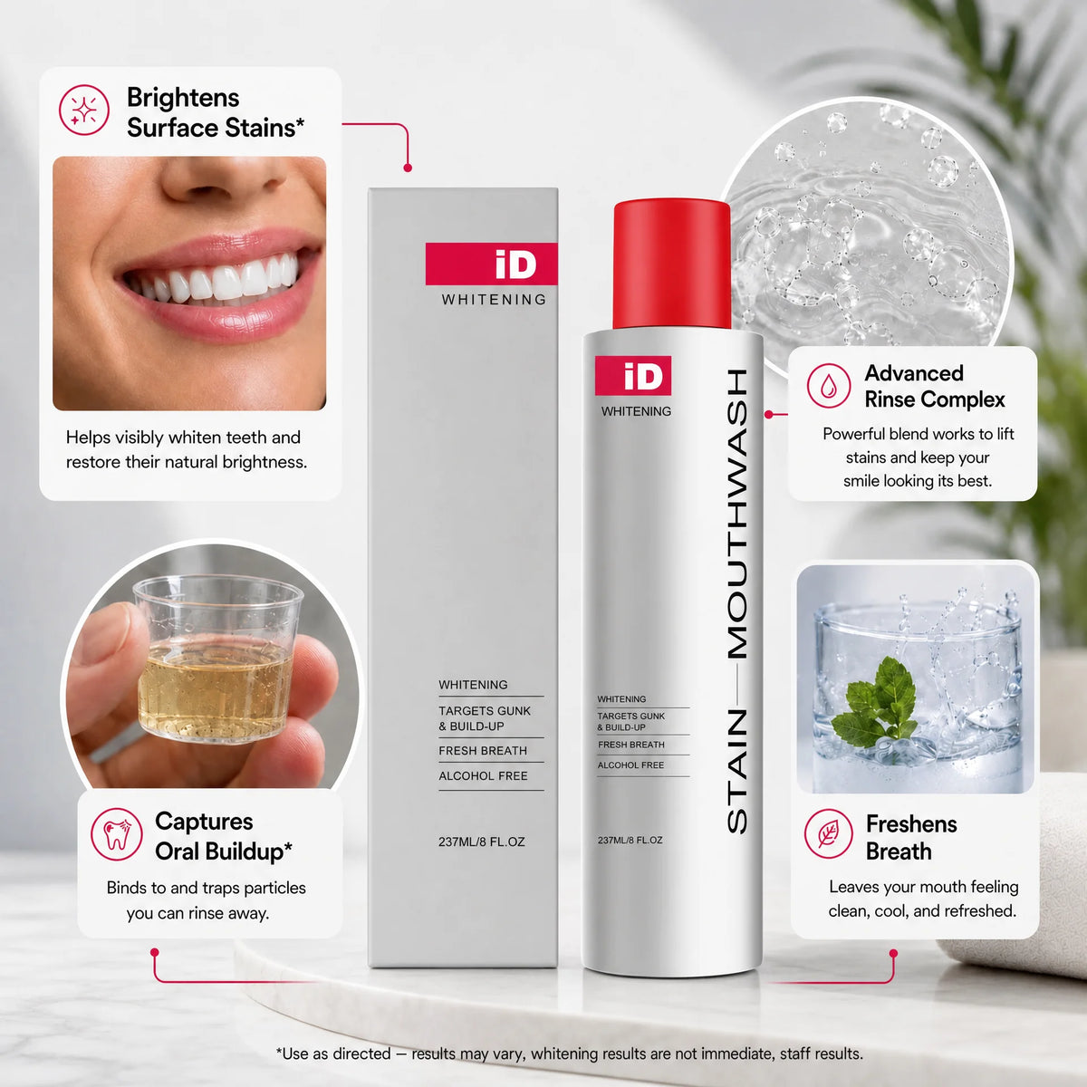 AfterBrush® — Stain & Gunk Removing Mouthwash