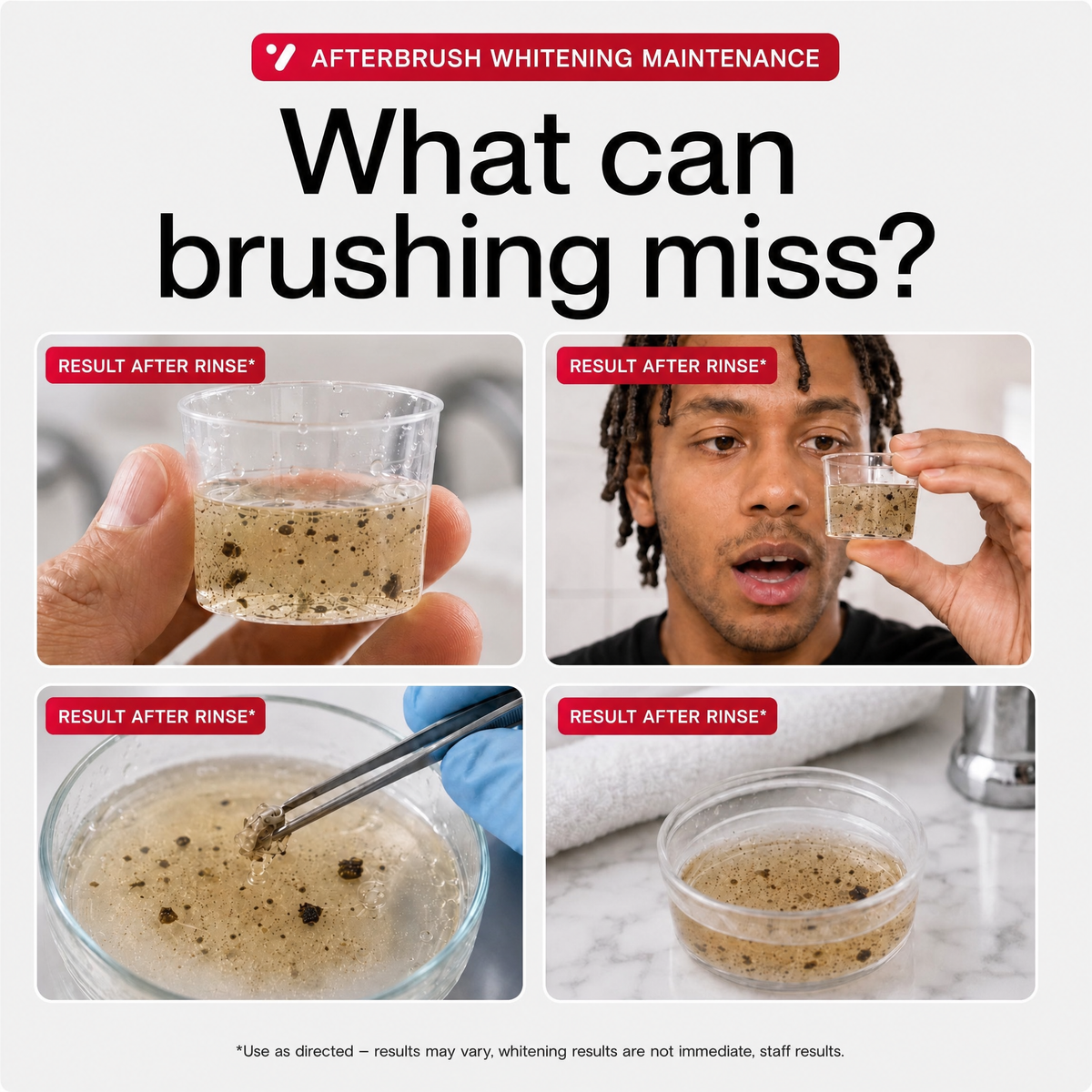 AfterBrush® — Stain & Gunk Removing Mouthwash
