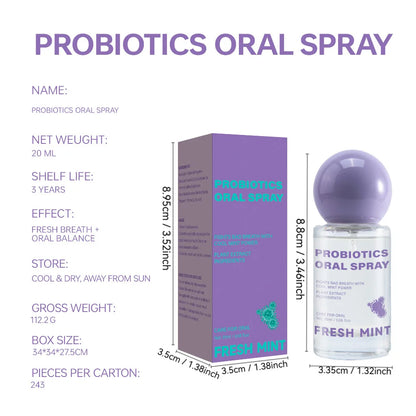 Long Lasting Fresh Mint Oral Spray Portable Mouth Breath Freshener for Adults Freshness Oral Care Products 20ML