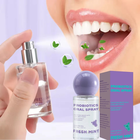 Long Lasting Fresh Mint Oral Spray Portable Mouth Breath Freshener for Adults Freshness Oral Care Products 20ML